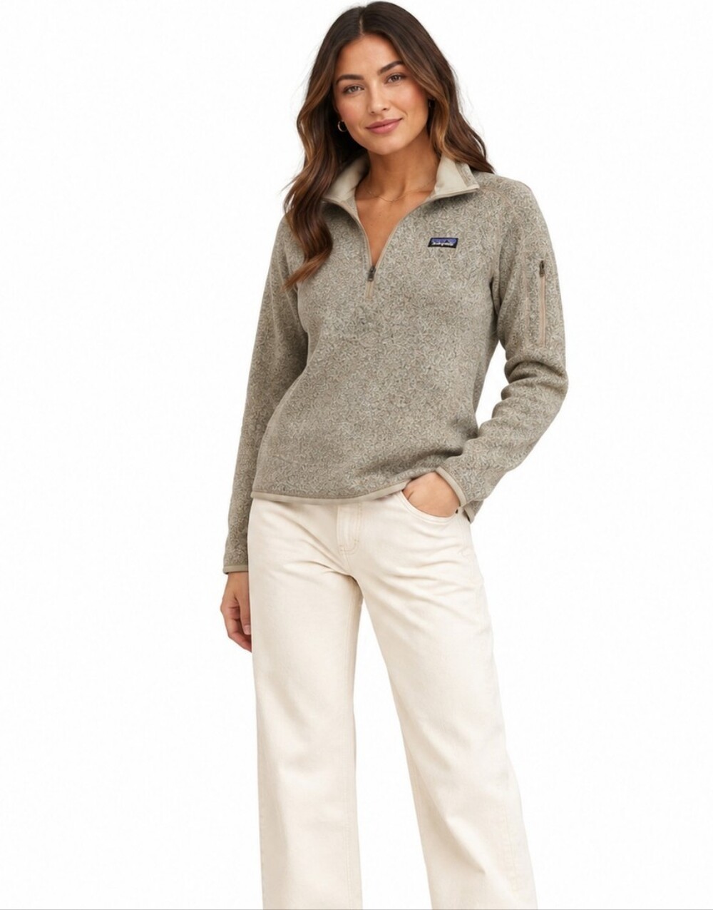 Patagonia Better Sweater Light Heather Gray Quarter-Zip Fleece Pullover